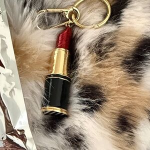 Sephora/ BAUBLEBAR Gold and Black Lipstick Key Holder